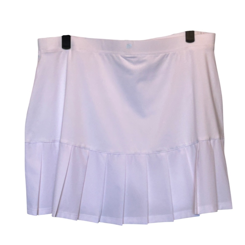 Marika White Pleated Skort Tennis Pickleball Golf Skirt Women Large‎